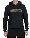 Washington  Camo Fill Orange Outline Sweater, Unisex Hoodie Sweatshirt