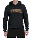 Wyoming  Camo Fill Orange Outline Sweater, Unisex Hoodie Sweatshirt