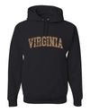 Virginia  Camo Fill Orange Outline Sweater, Unisex Hoodie Sweatshirt
