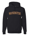 Washington  Camo Fill Orange Outline Sweater, Unisex Hoodie Sweatshirt