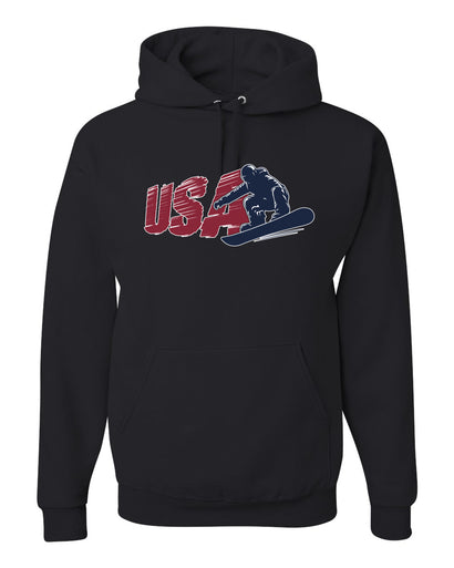 USA Winter Team Sports Fan Collection | USA Snowboarder Sweater, Unisex Hoodie Sweatshirt