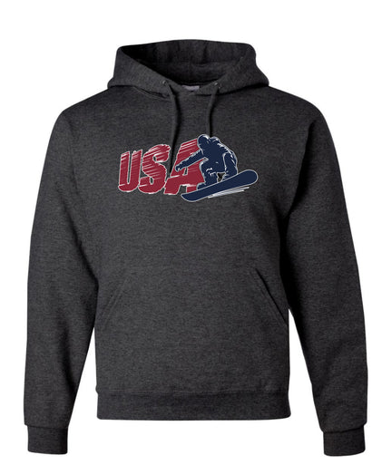 USA Winter Team Sports Fan Collection | USA Snowboarder Sweater, Unisex Hoodie Sweatshirt