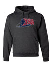 USA Winter Team Sports Fan Collection | USA Skier Sweater, Unisex Hoodie Sweatshirt