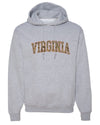 Virginia  Camo Fill Orange Outline Sweater, Unisex Hoodie Sweatshirt