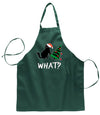 What? Funny Guilty Santa Cat Christmas Tree Ugly Christmas Sweater Ugly Christmas Butcher Graphic Apron for Kitchen BBQ Grilling Cooking