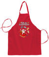 Cats for Everybody, Cute Santa Claus Ugly Christmas Sweater Ugly Christmas Butcher Graphic Apron for Kitchen BBQ Grilling Cooking