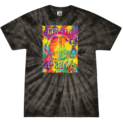 Live in Peace Tie-Dye T-Shirt