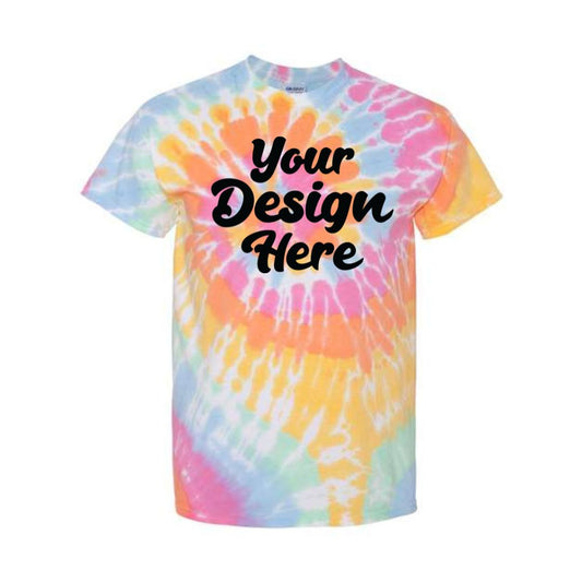 200MS | Unisex Multi-Color Spiral Tie-Dyed T-Shirt