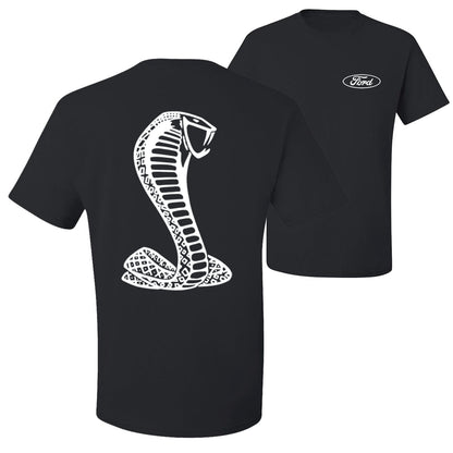 Retro Ford Shelby Cobra Emblem Vintage White Logo Front & Back Cars and Trucks men Graphic T-Shirt