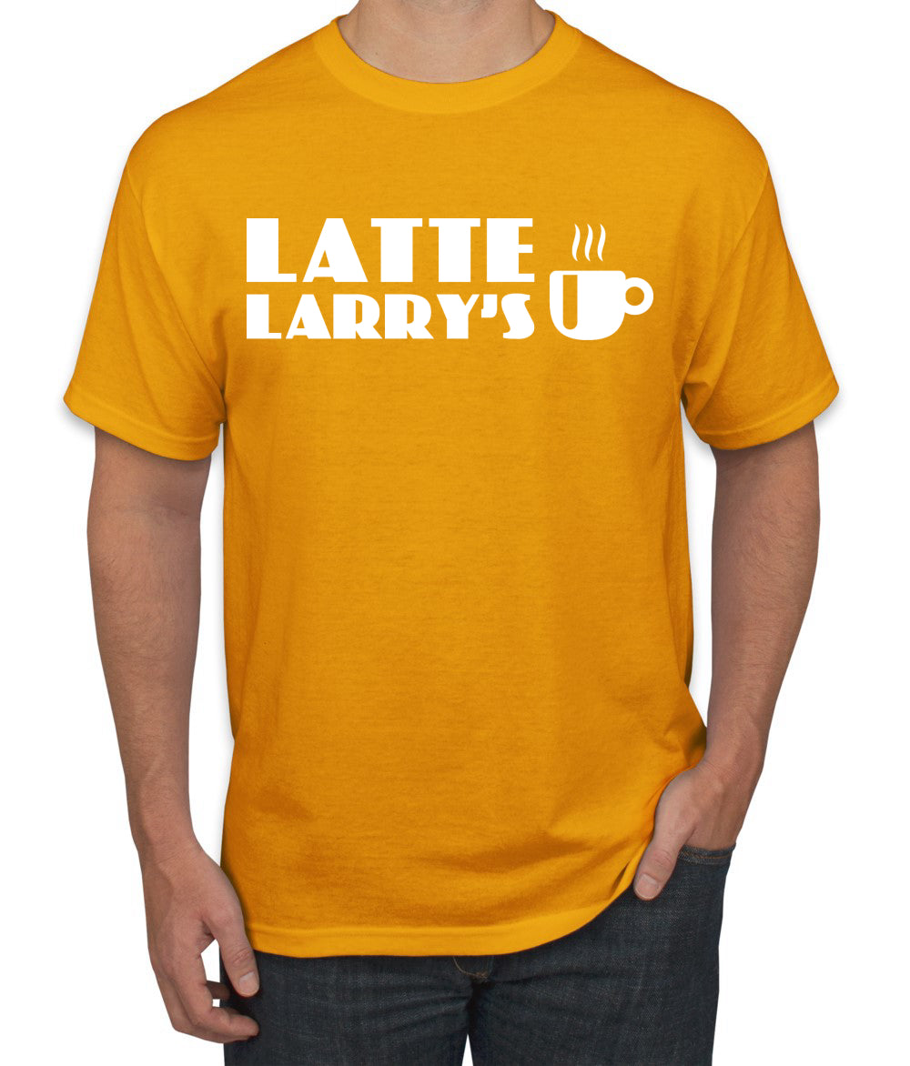 Latte Larry's California Coffee Shop Logo Pop Culture men Graphic T-Shirt