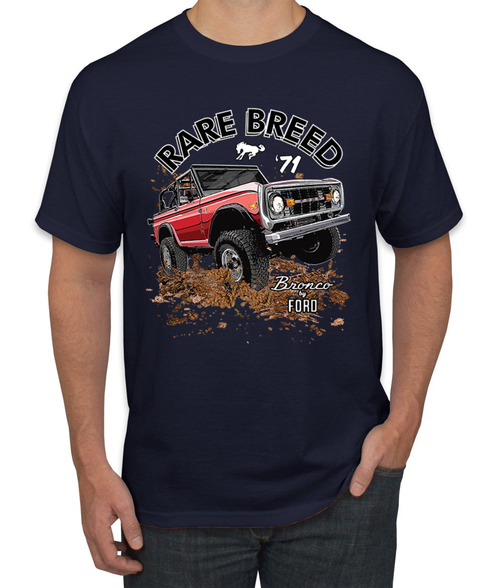 Ford Rare Breed 71 Bronco Truck Classic Cars and Trucks men Graphic T-Shirt