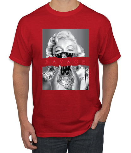 Marilyn Savage Bandana Streetwear men Graphic T-Shirt
