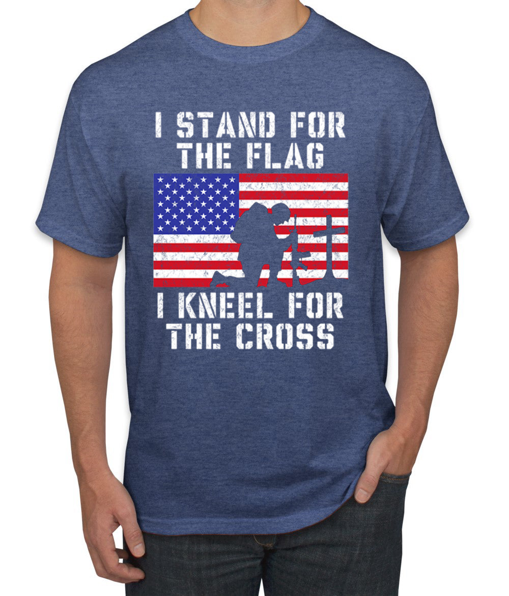I Stand for The Flag I Kneel for The Cross  Americana / American Pride men Graphic T-Shirt