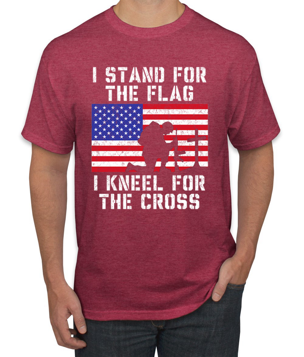 I Stand for The Flag I Kneel for The Cross  Americana / American Pride men Graphic T-Shirt