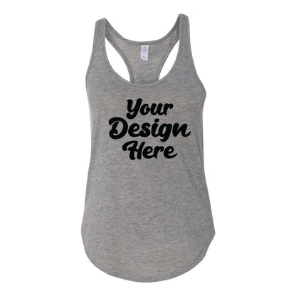 4031 | Women's Satin Jersey Shirttail Tank