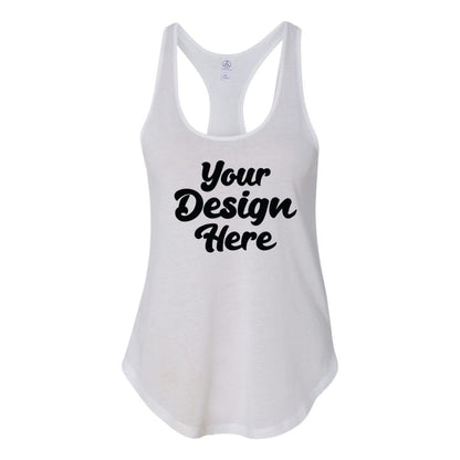 4031 | Women's Satin Jersey Shirttail Tank