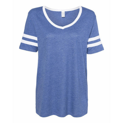 5058 | Women?s Vintage Jersey Varsity Tee