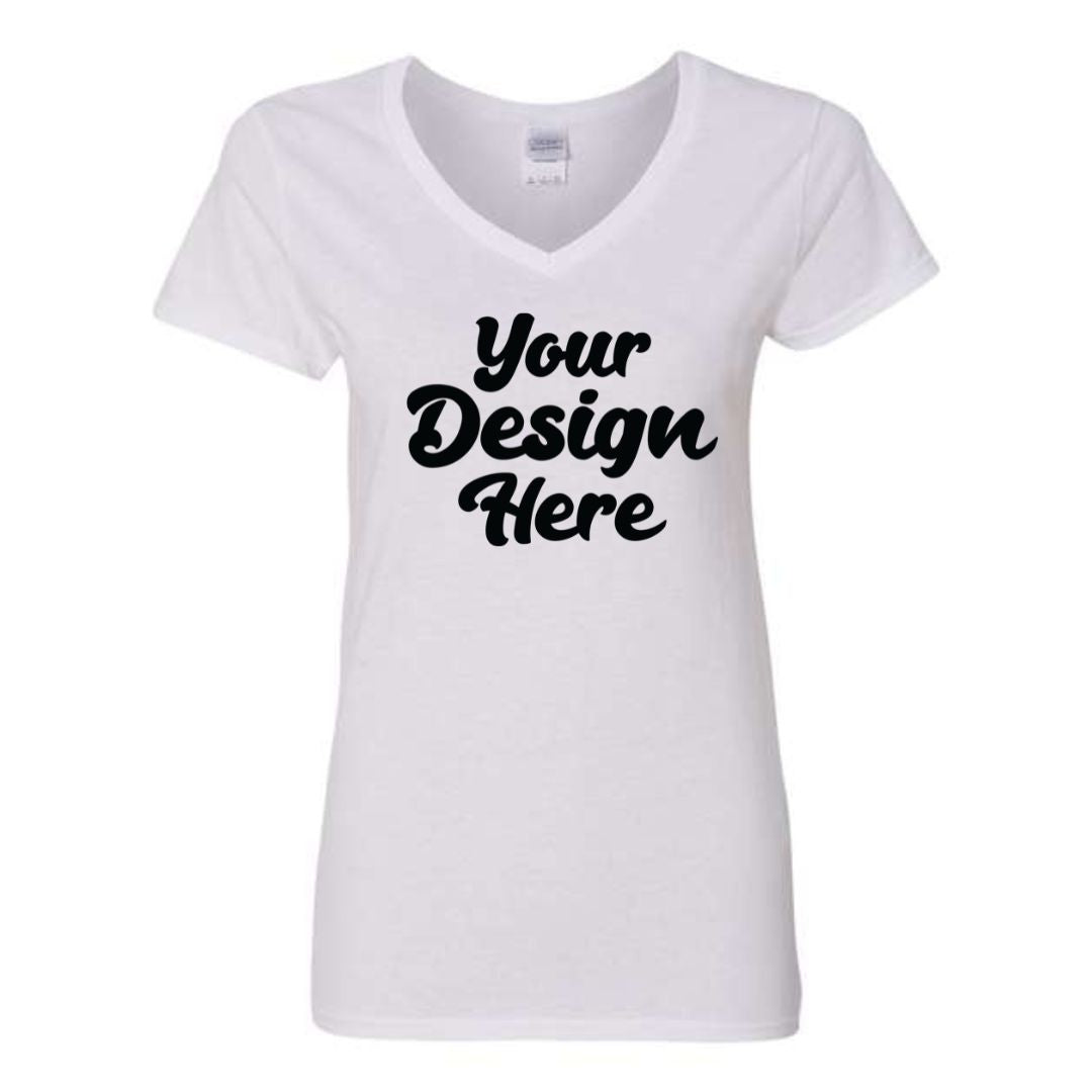5V00L | Heavy Cotton Women?s V-Neck T-Shirt