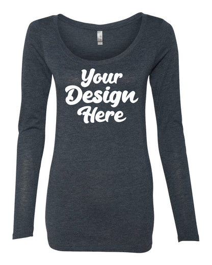 6731 | Women?s Triblend Long Sleeve Scoop