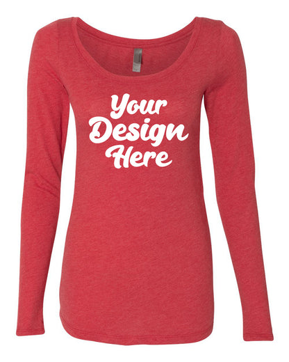 6731 | Women?s Triblend Long Sleeve Scoop