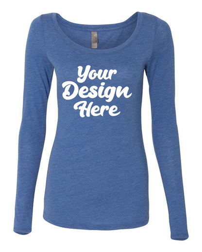 6731 | Women?s Triblend Long Sleeve Scoop