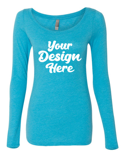 6731 | Women?s Triblend Long Sleeve Scoop
