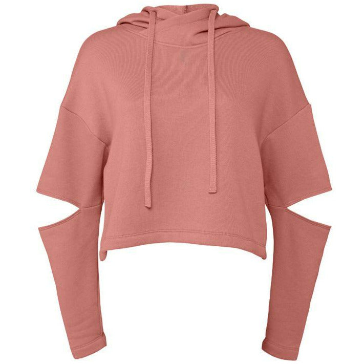 7504  | FWD Fashion Women's Cut Out Fleece Hoodie