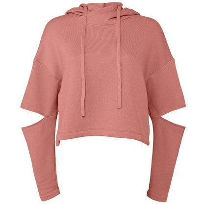 7504  | FWD Fashion Women's Cut Out Fleece Hoodie