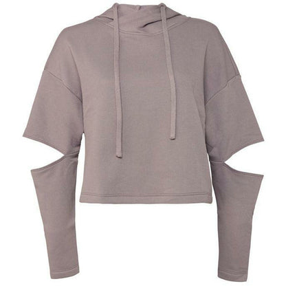 7504  | FWD Fashion Women's Cut Out Fleece Hoodie